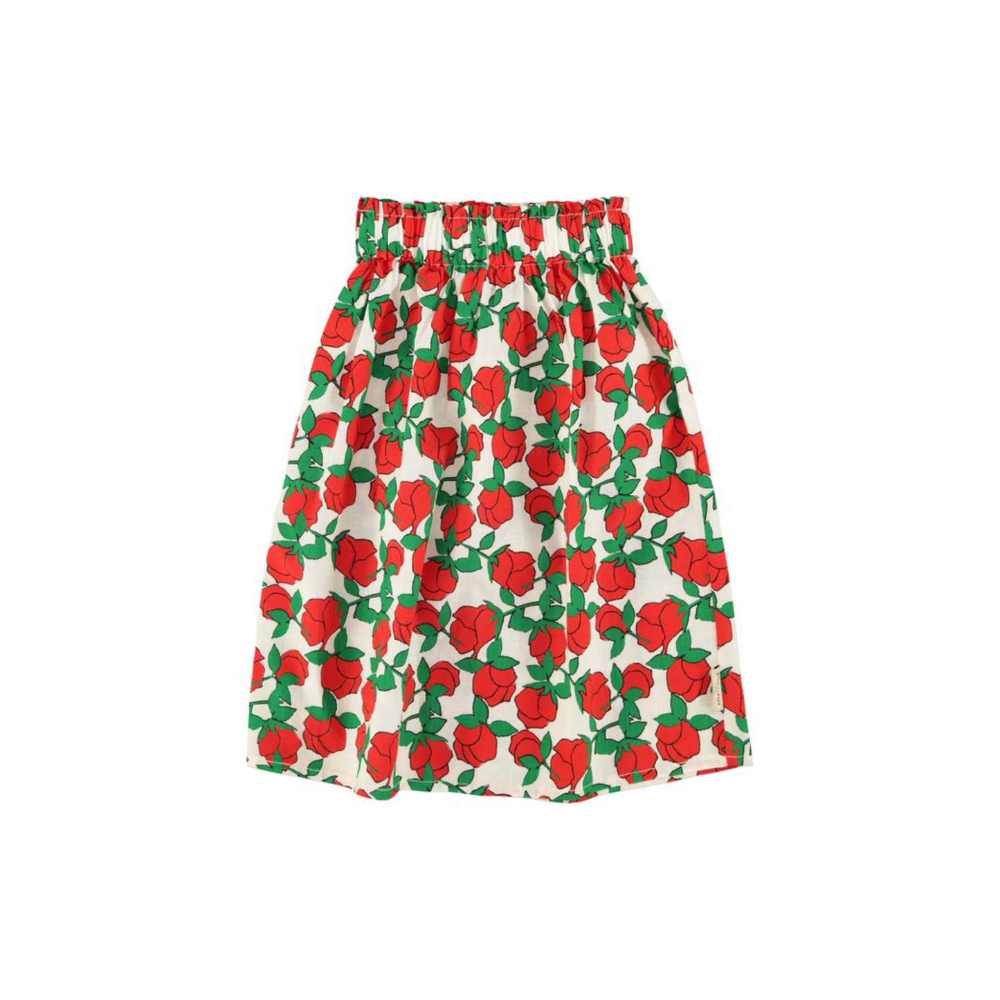 Piupiuchick Ecru /Red Roses Short Skirt