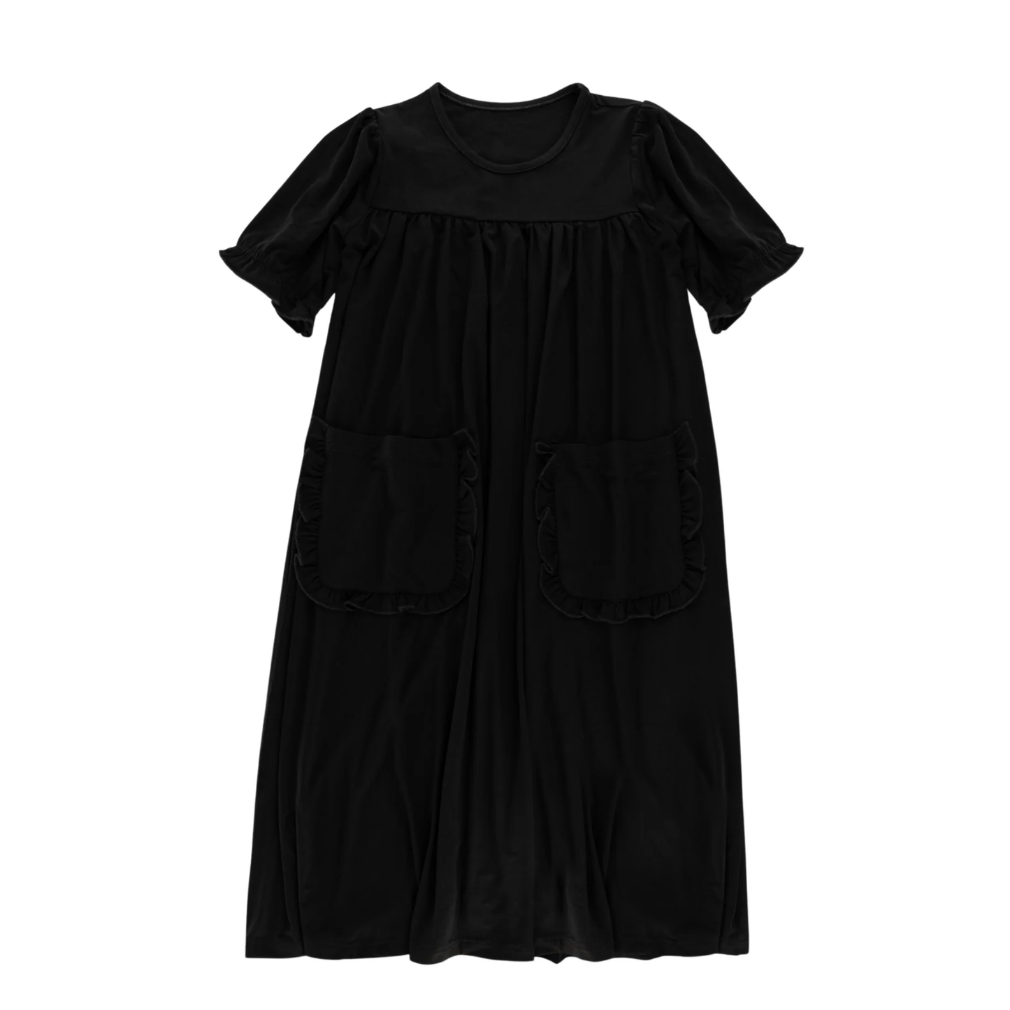 Little Label Black Shabbos Maxi Robe