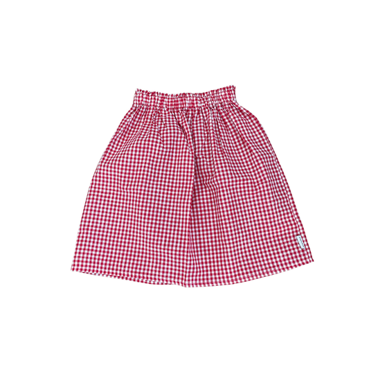 Piupiuchick Red & Ecru Knee Lenght Skirt