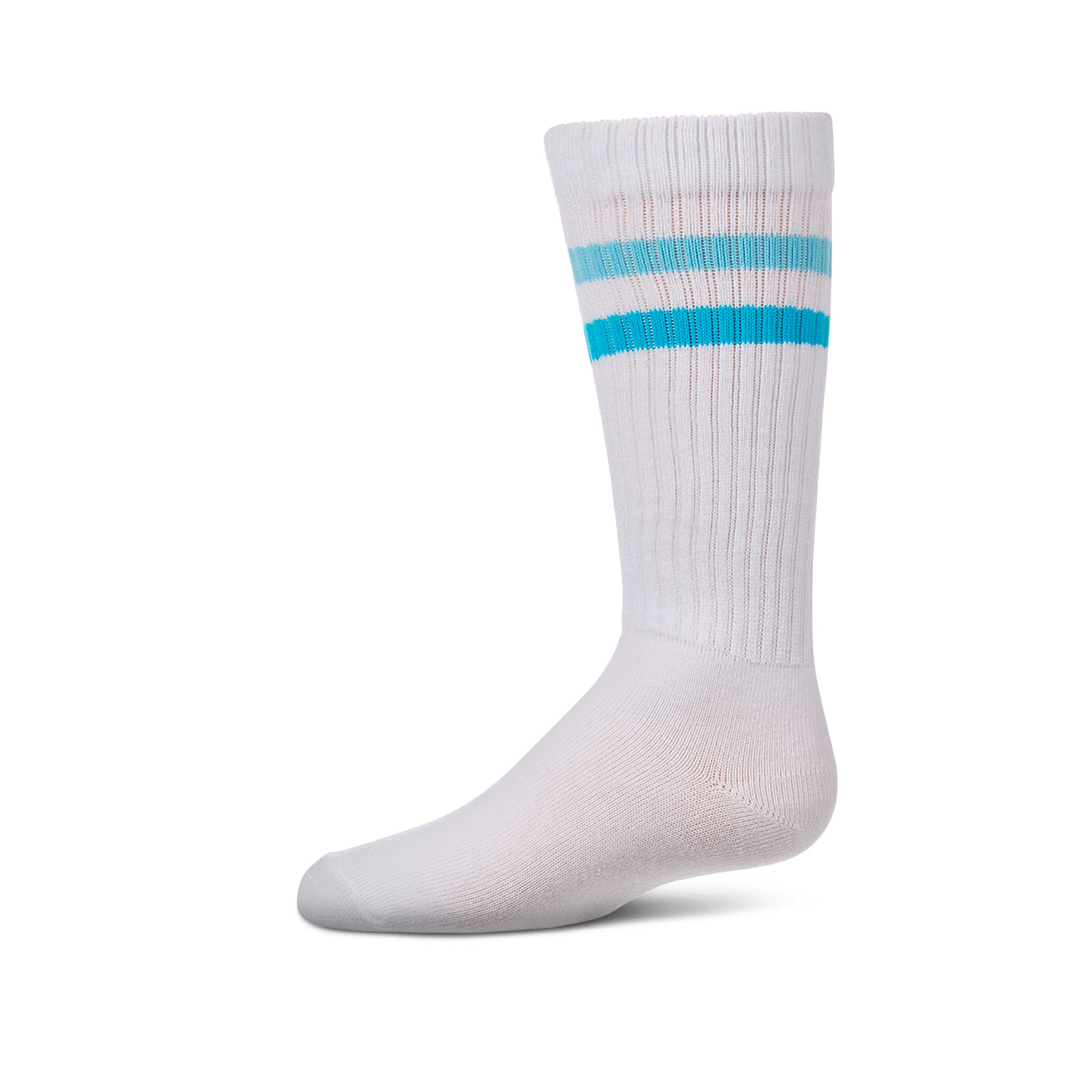 Memoi Blue Double Stripe Knee High