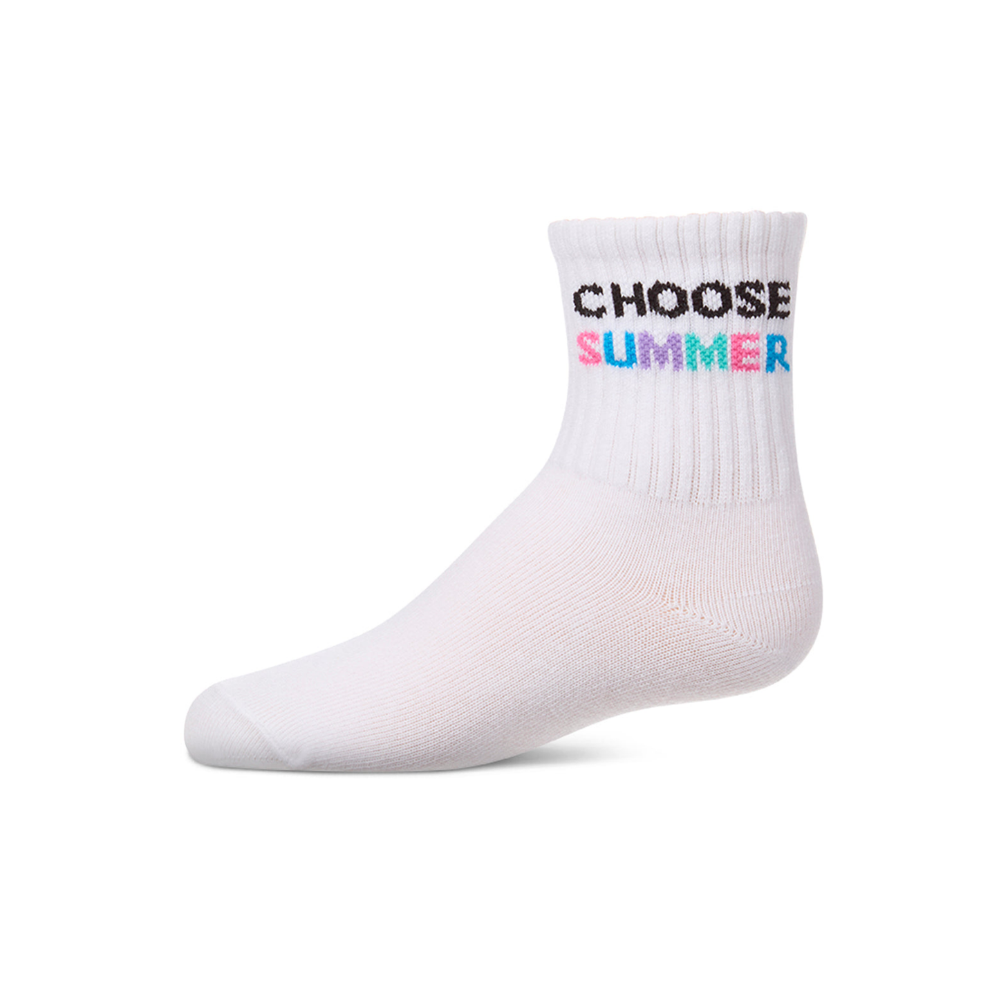 Memoi White Choose Summer Crew