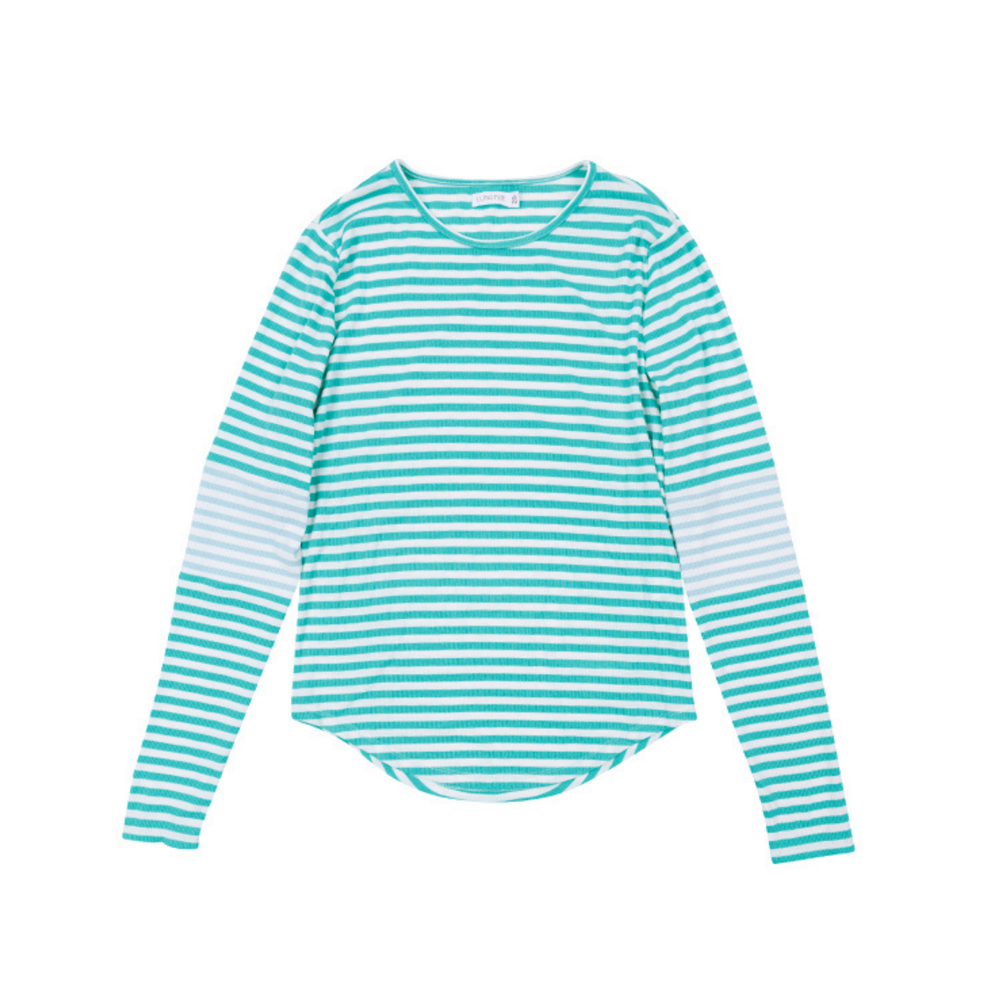 Luna Mae Green Meg Colorblock Stripe Top