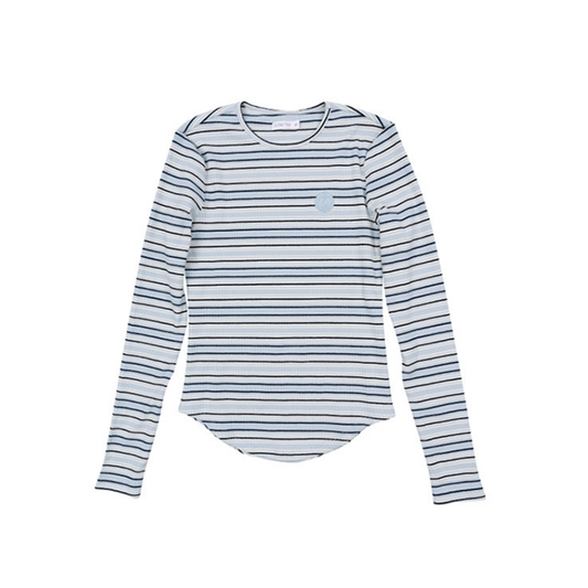Luna Mae Baby Blue Ella Long Sleeve Top