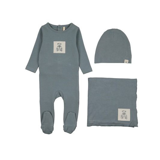 Lilette Ocean Graphic Tag Layette Set