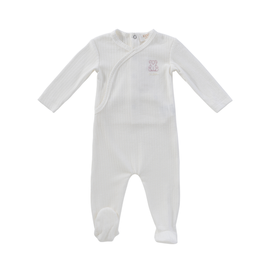 Kipp Baby Pink Teddy Wrap Footie