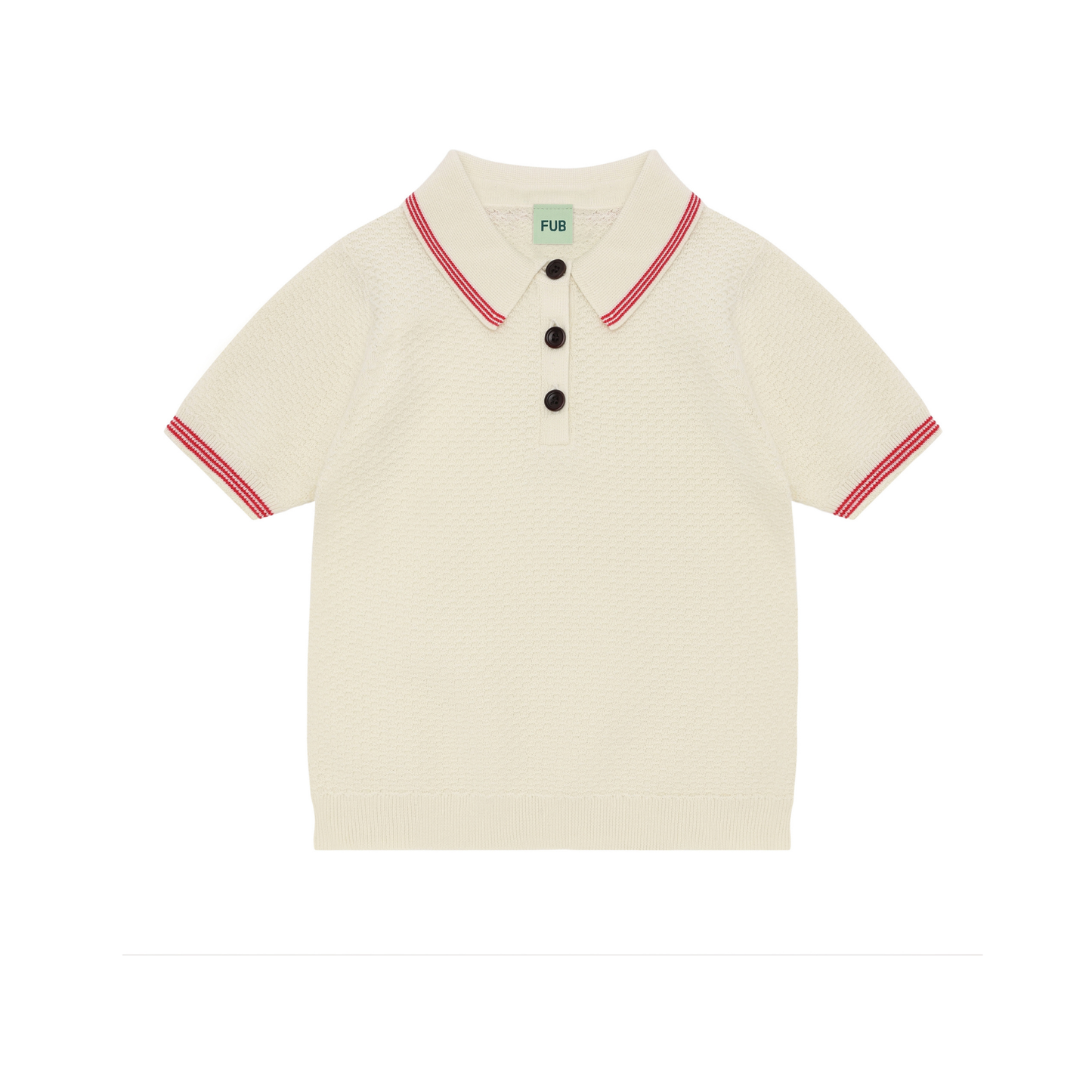 Fub Ecru Pique Polo