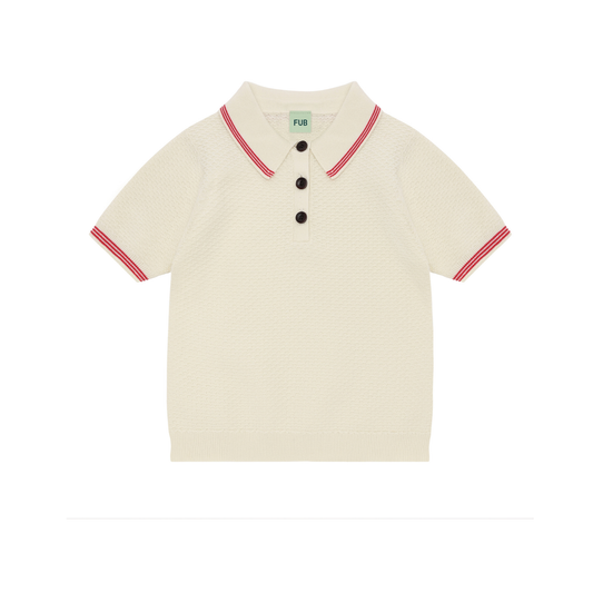 Fub Ecru Pique Polo