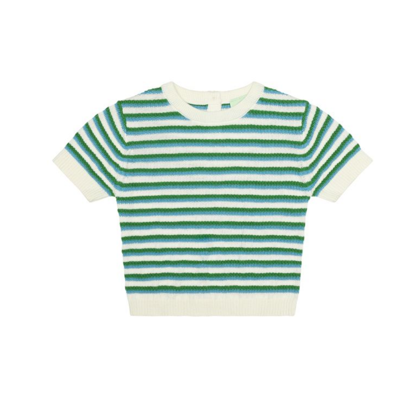 Fub Ecru/Sea/Pine Stripe Structure Tee
