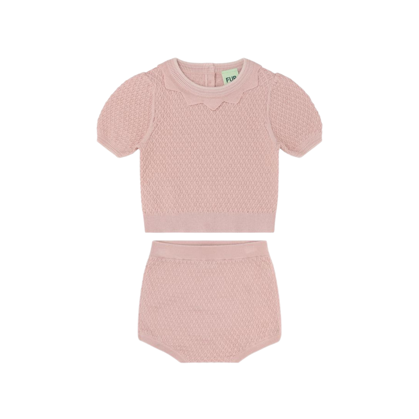 Fub Pale Rose Waffle Bloomer Set
