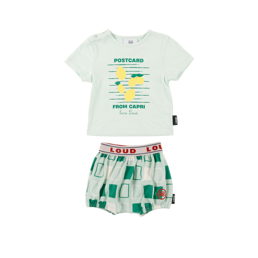 Loud Jade/Lemons Postcard Bloomer Set