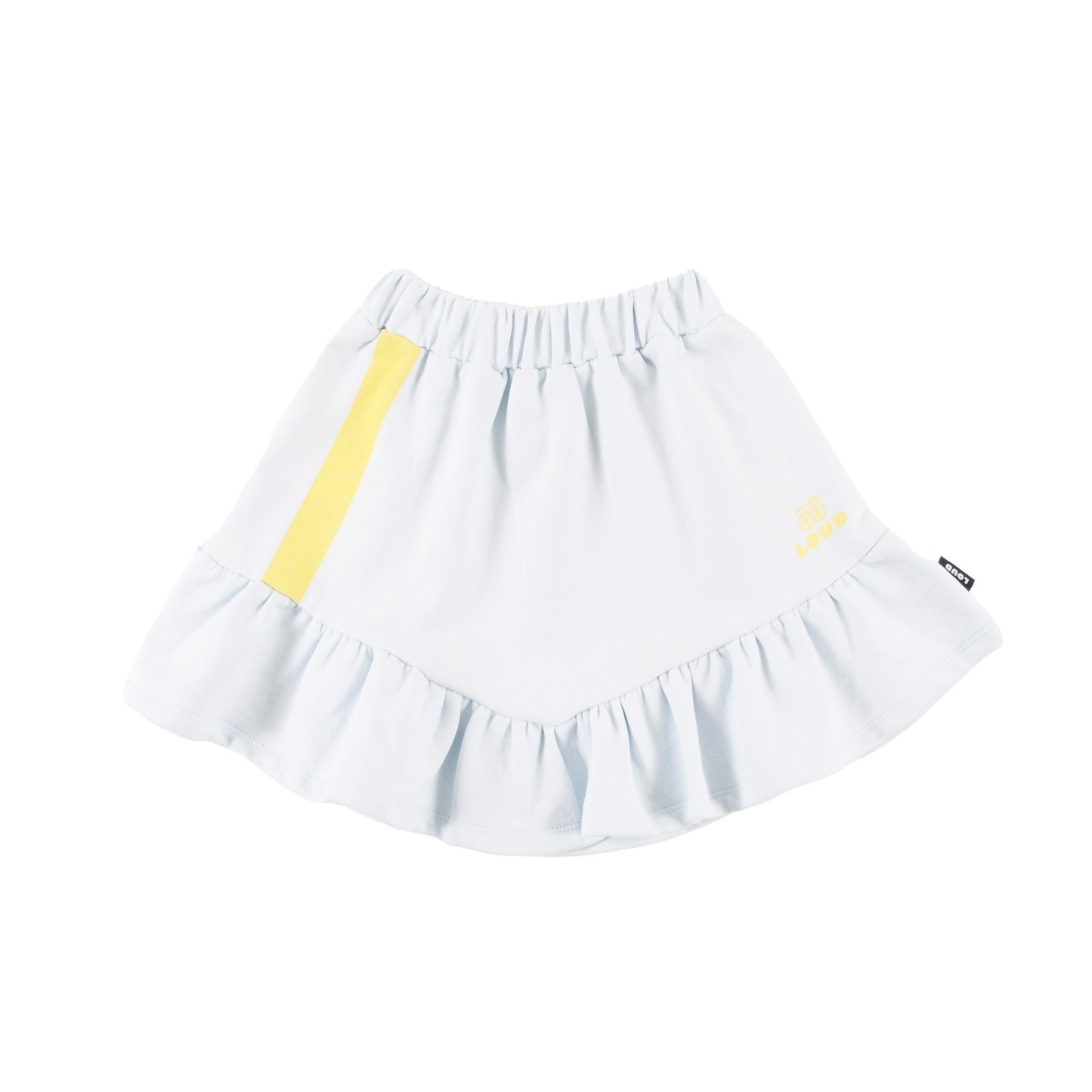 Loud Delicate Blue Palermo Stripe Short Skirt