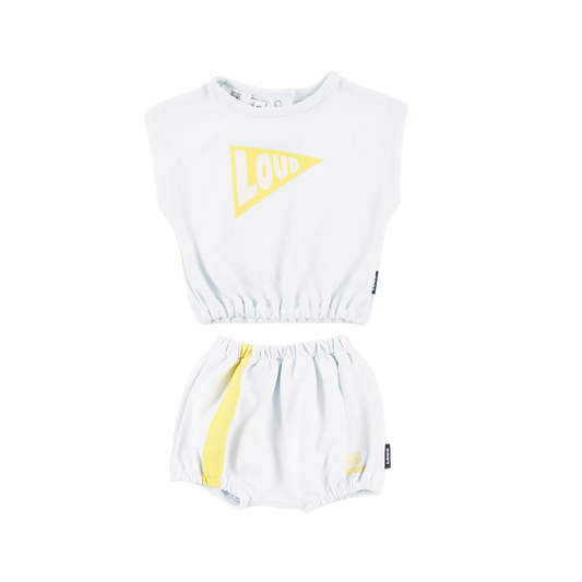 Loud Delicate Blue Anacapri Bloomer Set