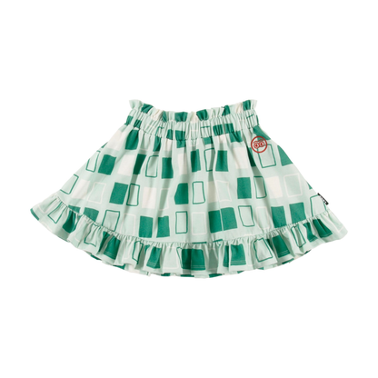 Loud Abstract Check Cookie Short Skirt