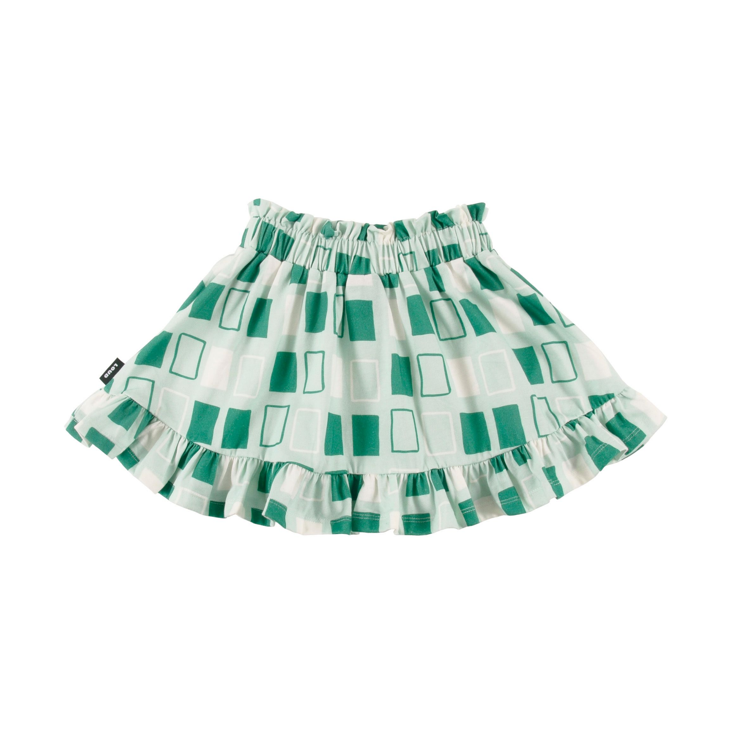 Loud Abstract Check Cookie Short Skirt