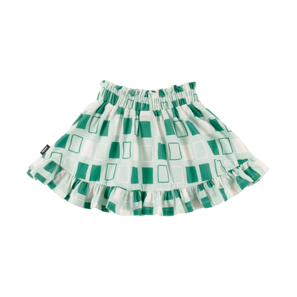 Loud Abstract Check Cookie Short Skirt