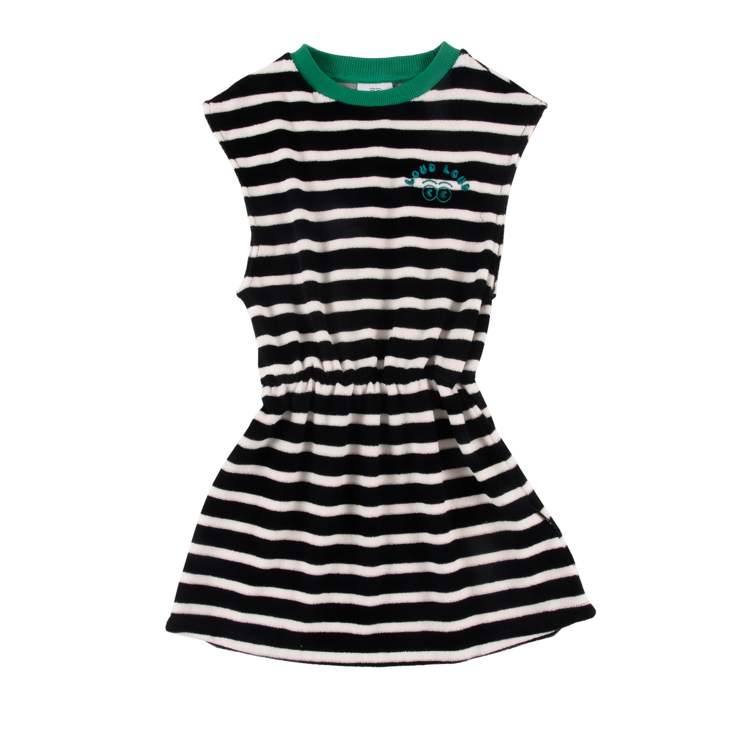 Loud Anthracite Stripe Arancia Short Dress