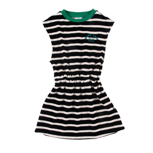 Loud Anthracite Stripe Arancia Short Dress