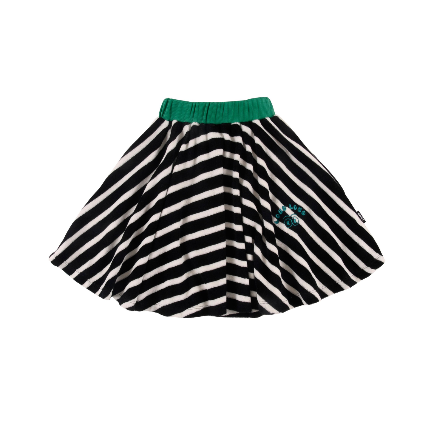 Loud Anthracite Stripe Merenda Short Skirt