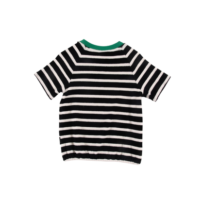 Loud Anthracite Stripe Bubble Short Sleeve Tee