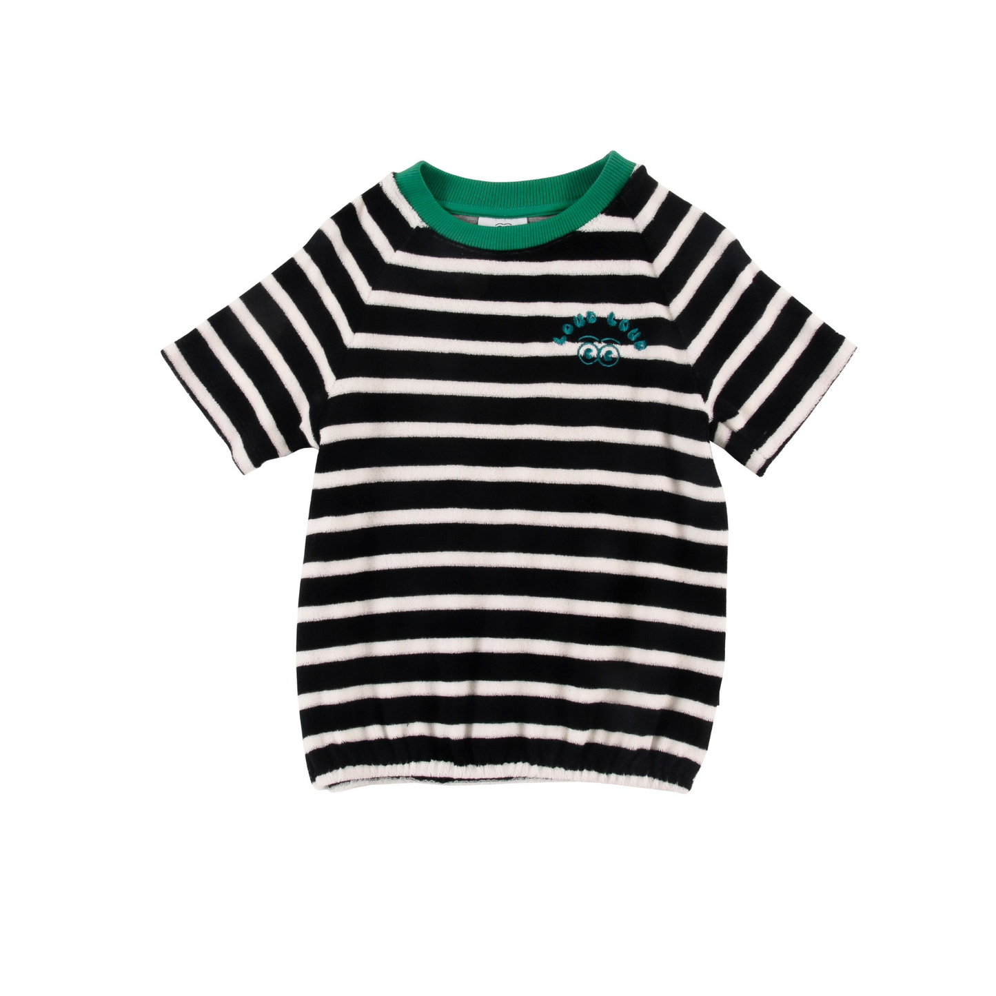 Loud Anthracite Stripe Bubble Short Sleeve Tee
