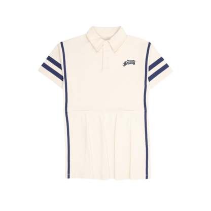 The New Society Ecru Stripe  Dress