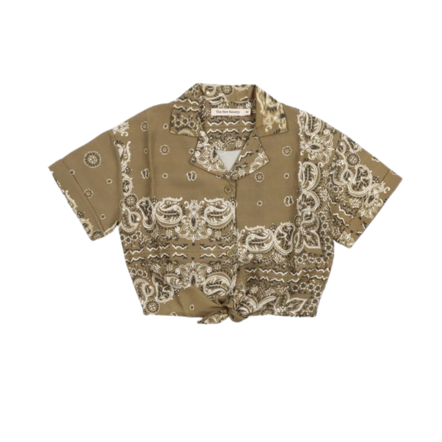 The New Society Bandana Print Waterlily Short  Sleeve Shirt