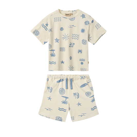 Wheat Ivory Kalle Summer Island Shorts Set