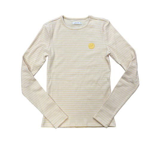 Luna Mae Yellow Oat Ella Long Sleeve Top