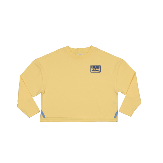 Lil Legs Yellow Cropped Tee