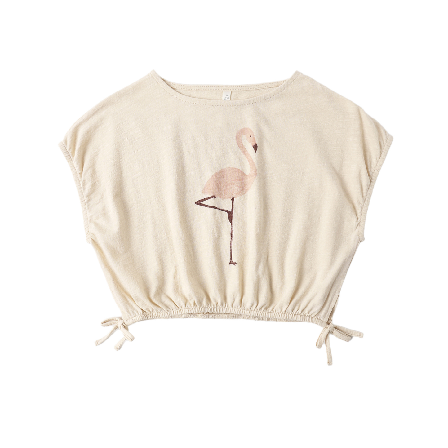 Rylee+Cru Shell Flamingo Cropped Tee
