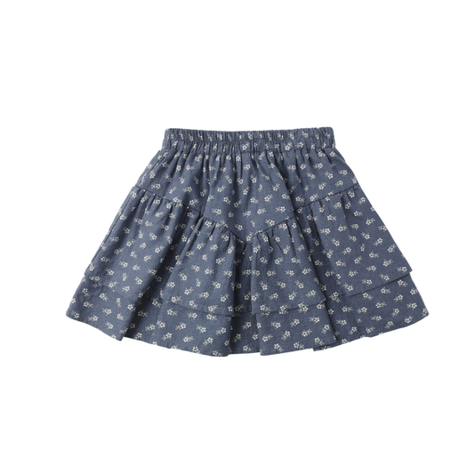Rylee+Cru Marine Tiered Ditsy Short Skirt