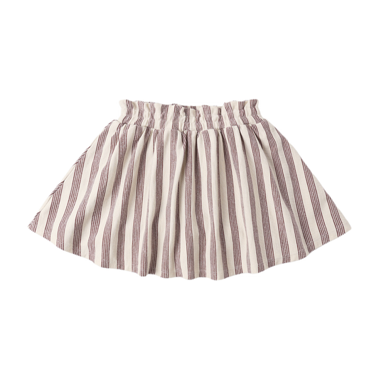 Rylee+Cru Brown Sasha Stripe Short Skirt