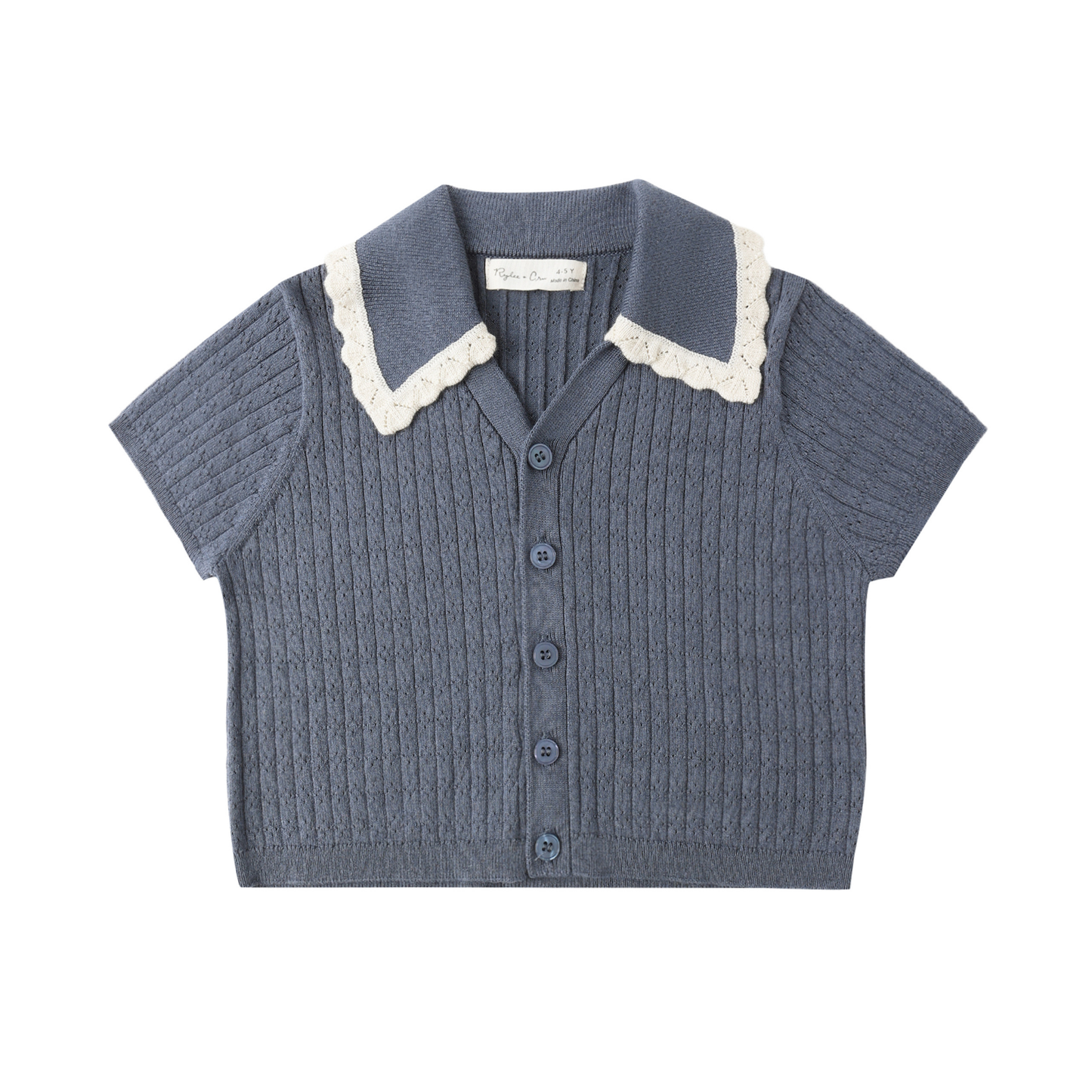 Rylee+Cru Marine Sloane Knit Short Sleeve Top