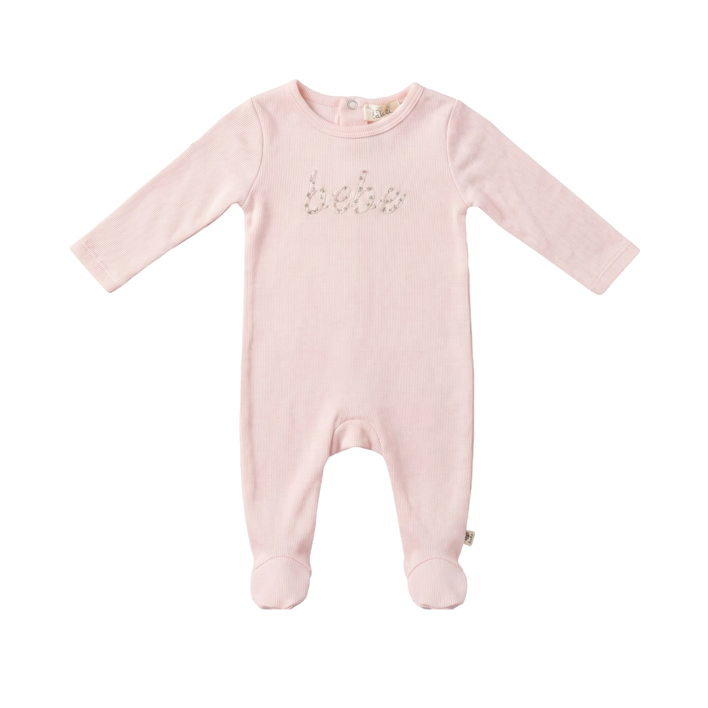 Bebe Bella Powder Pink Floral Embroidery Layette