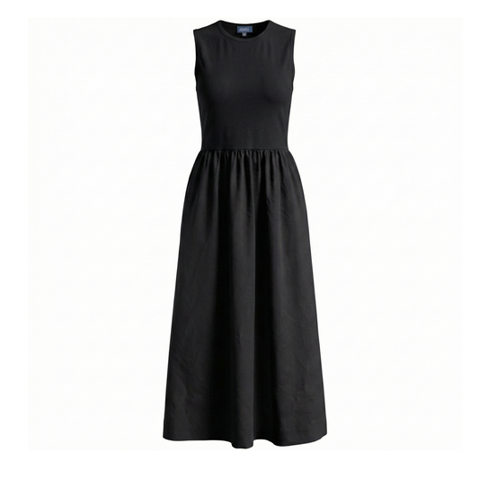 Noni Black Midi Sleeveless Jumper