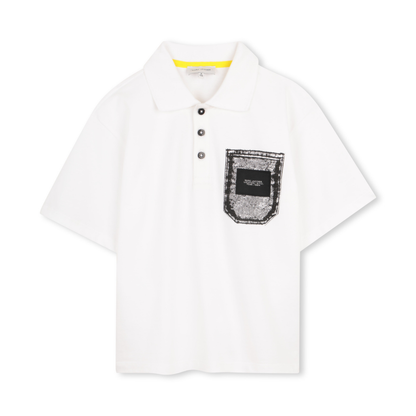 The Marc Jacobs White Pocket Short Sleeve Polo Shirt