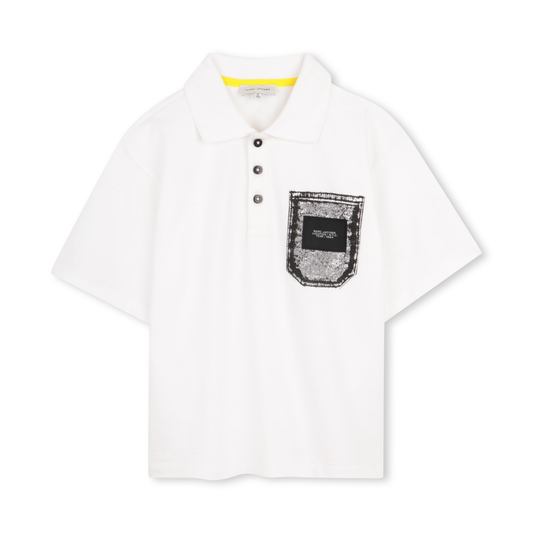 The Marc Jacobs White Pocket Short Sleeve Polo Shirt