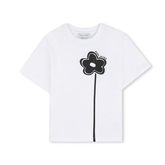 The Marc Jacobs White Marguerite Short Sleeve Tee