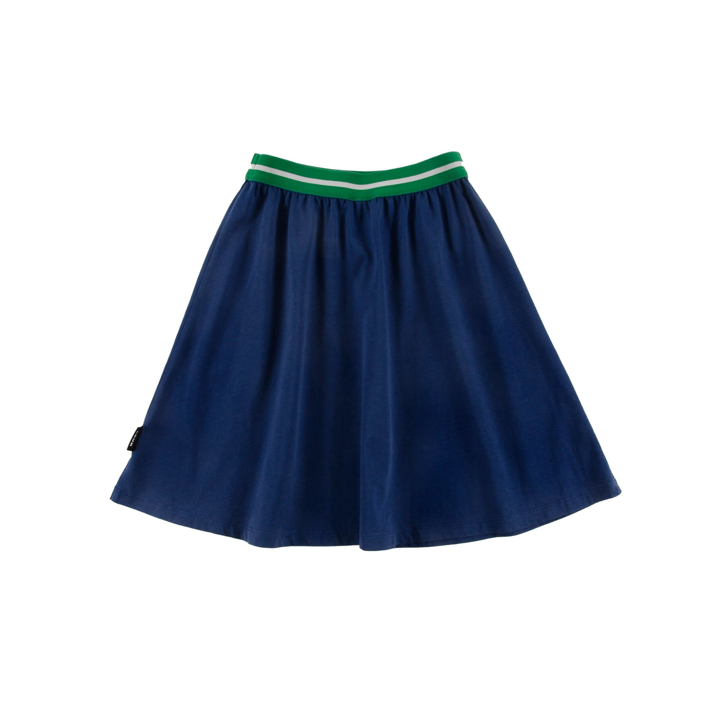 Loud Navy Washed Limoncello Knee Length Skirt