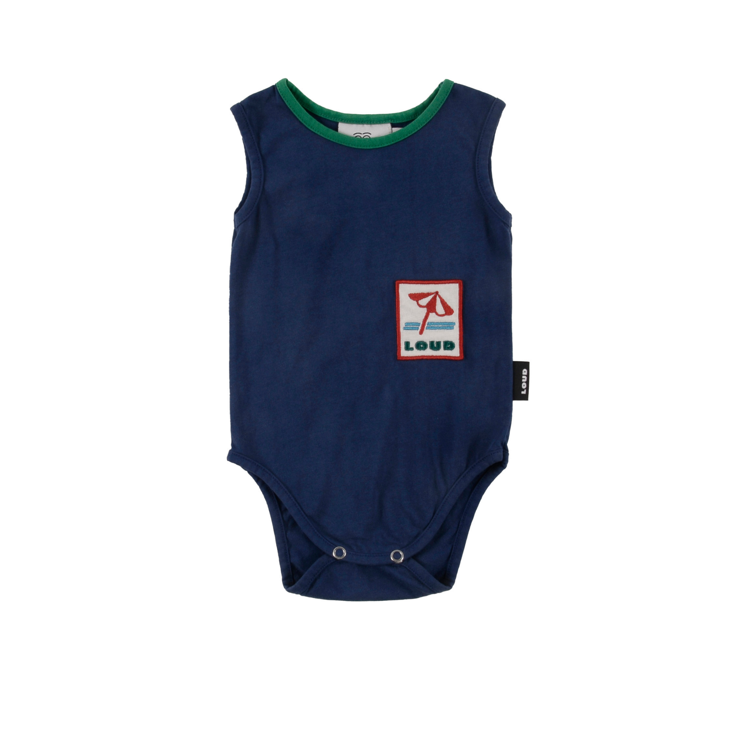 Loud Navy Washed Cala Umbrella Romper