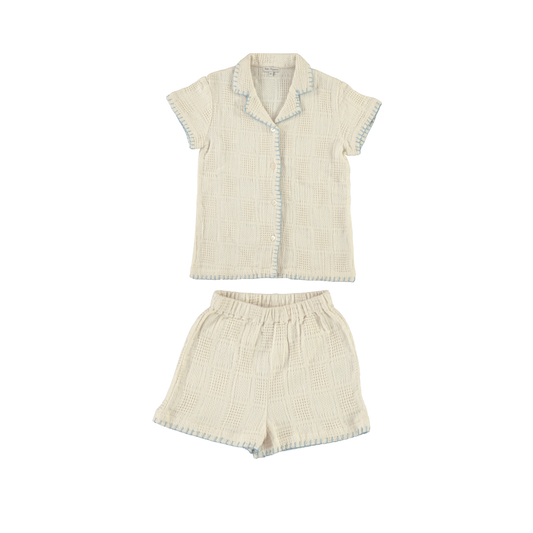 Bebe Organic Sky Shorts Set