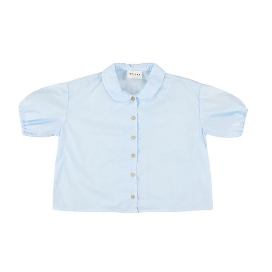 Morley Delicate Blue Xanon Check Top