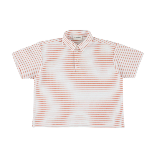 Morley Orange Wim Gil Short Sleeve Polo