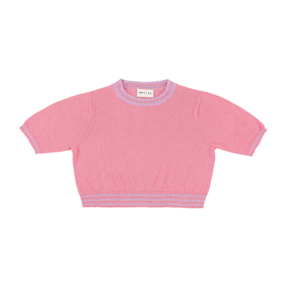 Morley Pink/Lilac Xane Soft Elbow Sleeve Top
