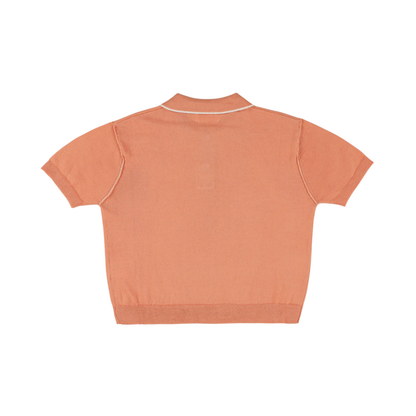 Morley Sand Xalapa Knit Short Sleeve Polo
