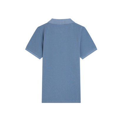 Scotch & Soda Blue Seasonal Core Chest Embroidery Pique Garment Polo