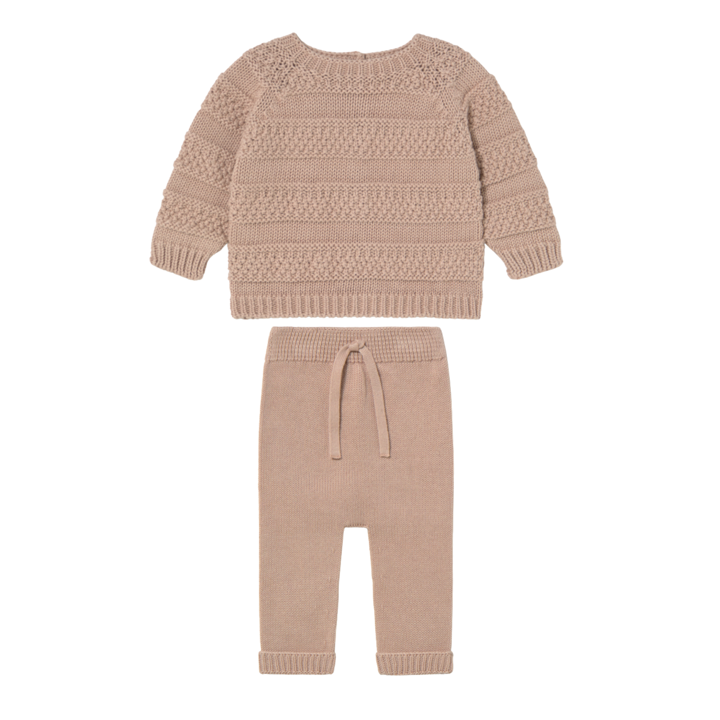 Li & Me Candy Monochrome Striped Knit Pants Set