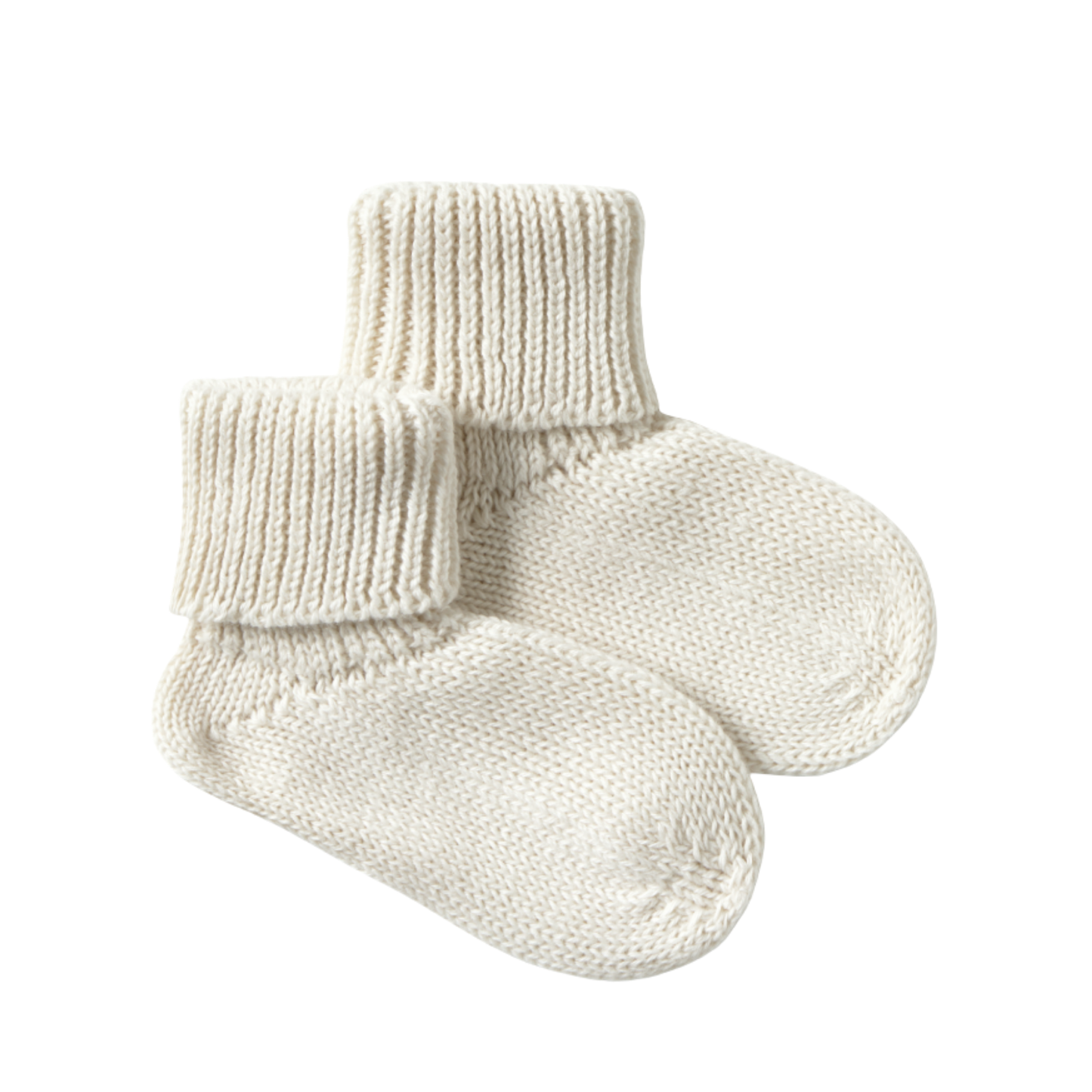 Li & Me Cream Knit Socks