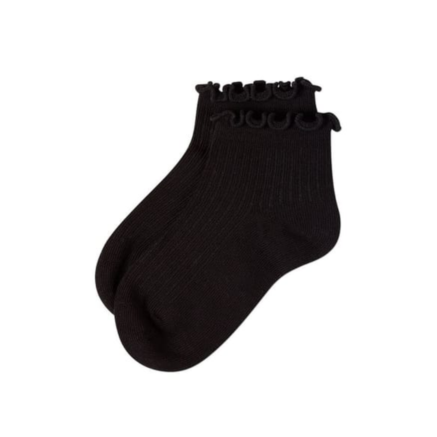 Memoi 3 Pair Pack Ruffle Mid Cut Socks