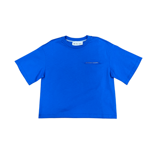 Be for all Electric Blue Pocket Short Sleeve Tee